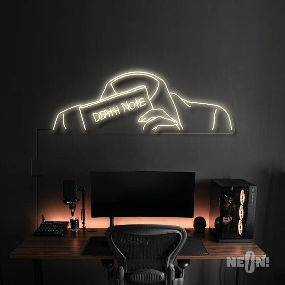 Headless Light Yagami Neon Sign - Death Note Anime