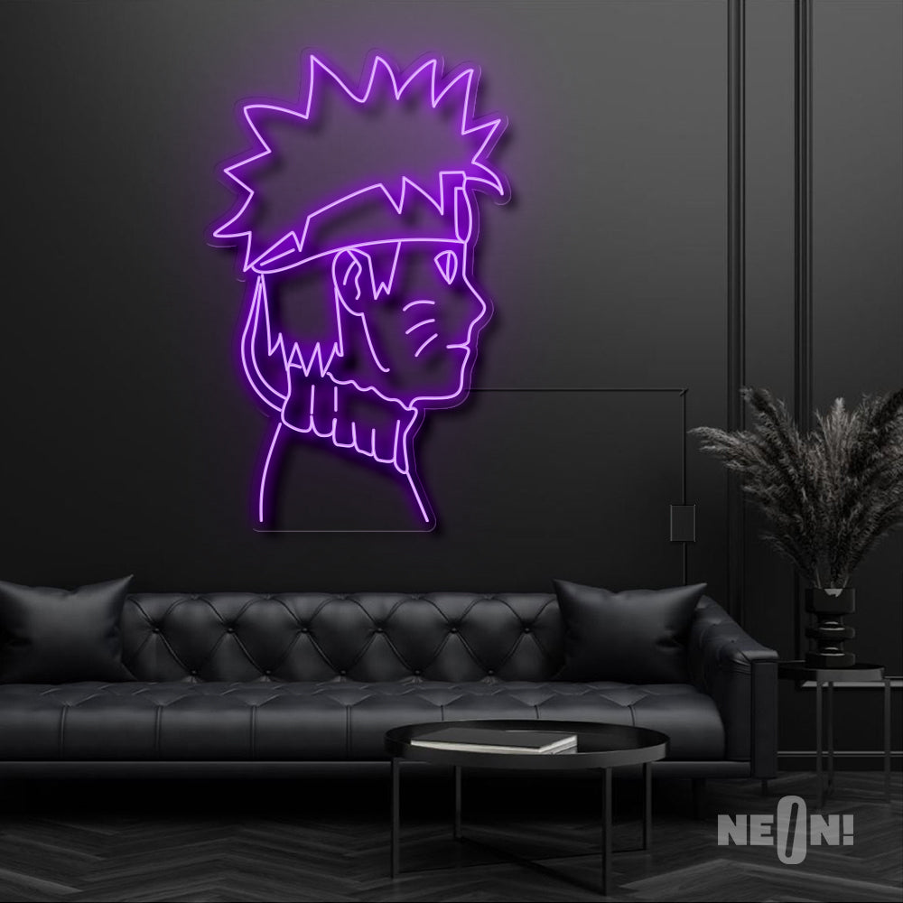 Naruto Side Profile Neon Sign