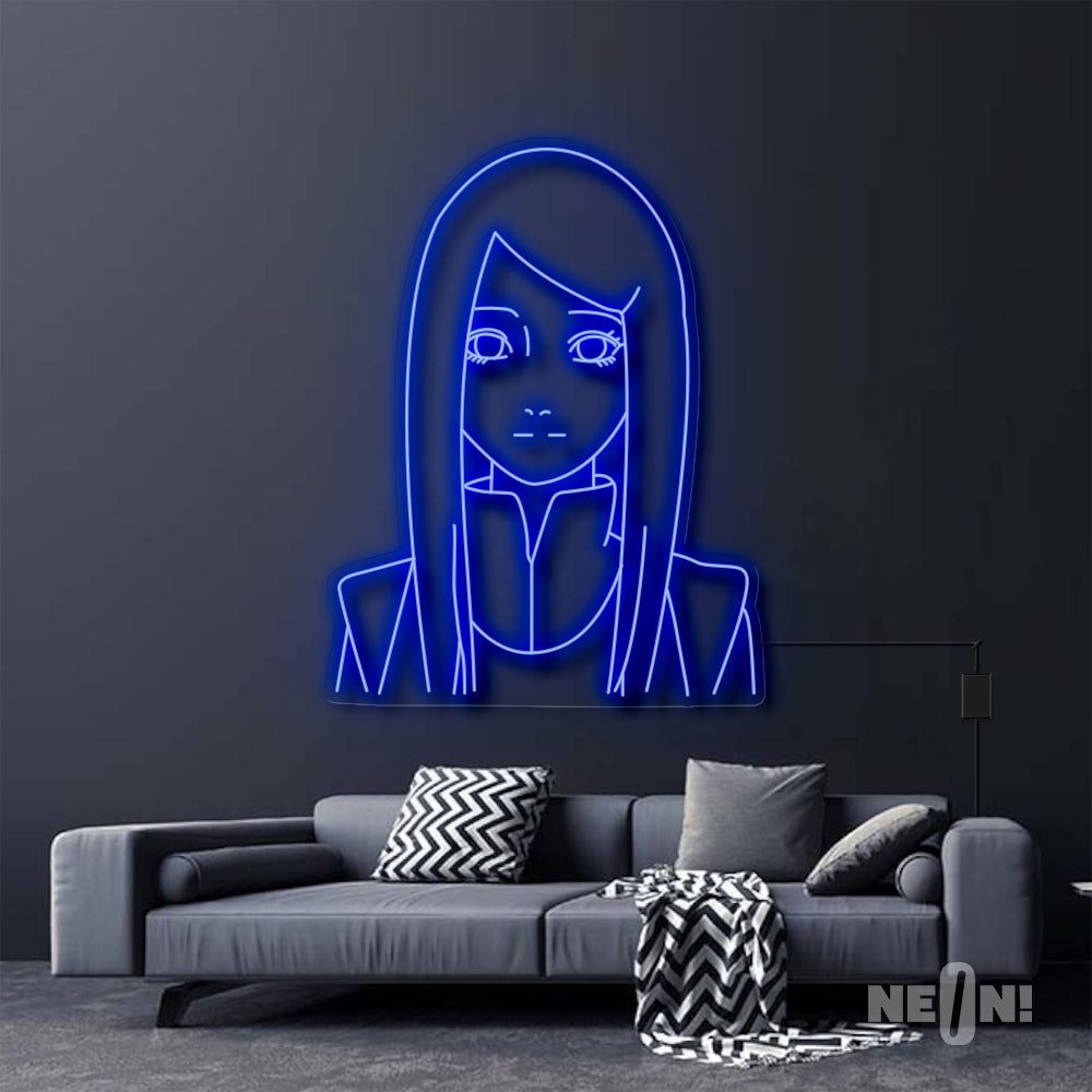 Kushina Uzumaki Neon Sign