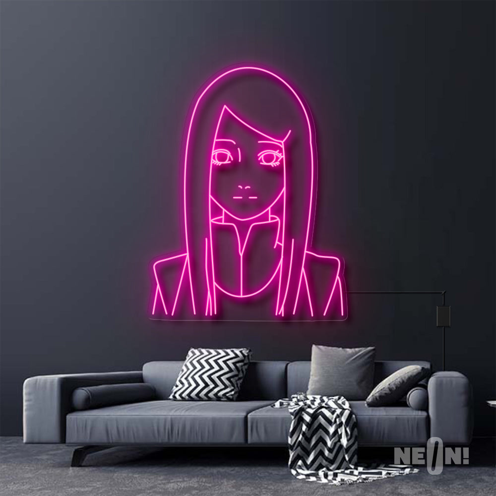 Kushina Uzumaki Neon Sign