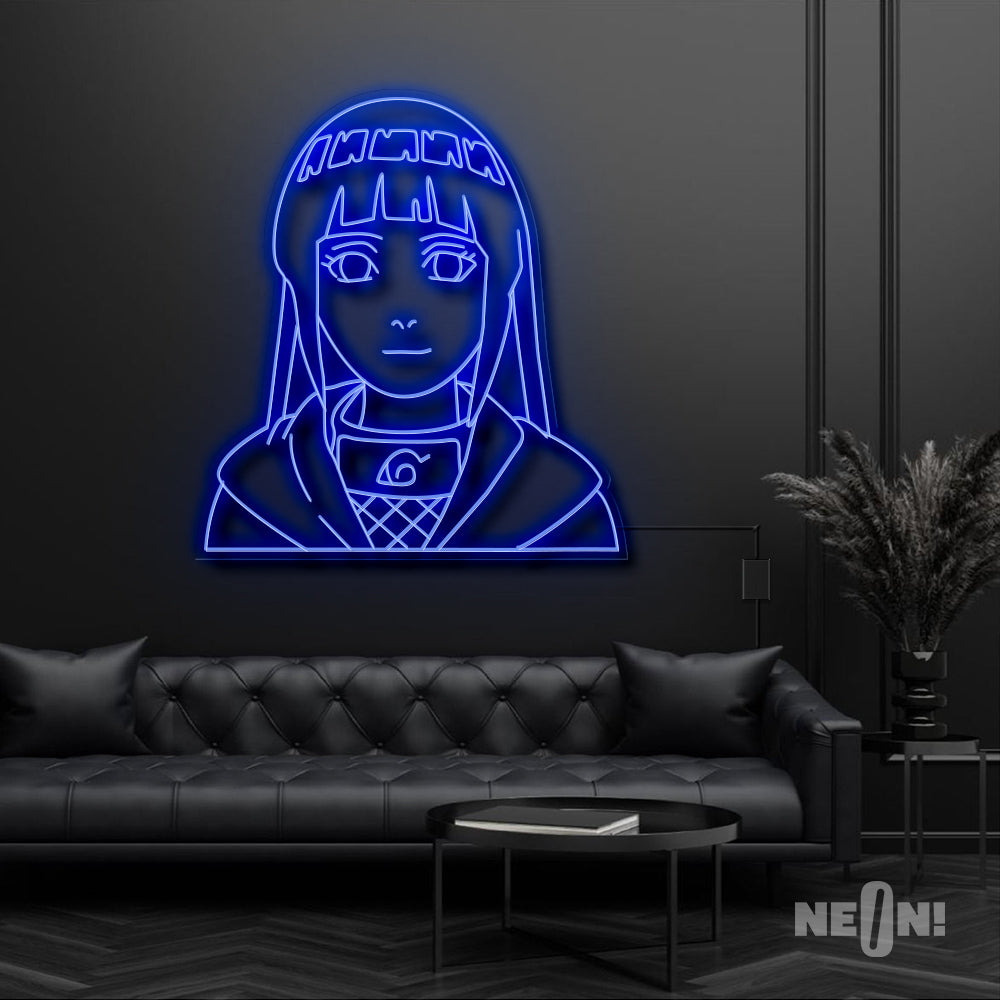 Hinata Hyuga Neon Sign
