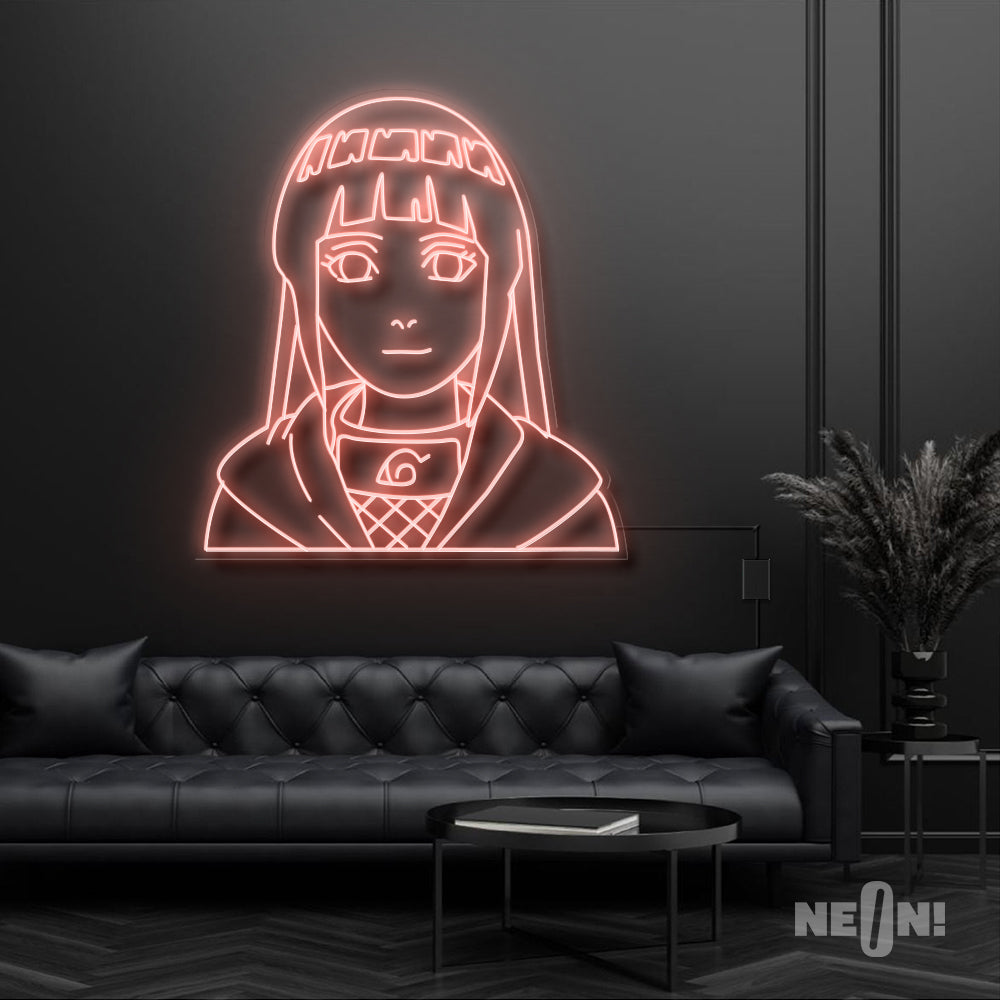Hinata Hyuga Neon Sign