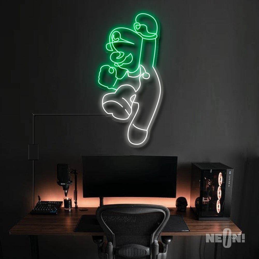 Luigi Neon Sign