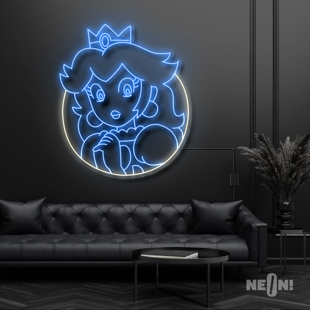 Princess Peach Neon Sign