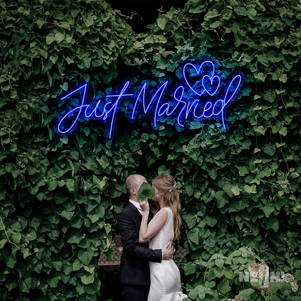 JUST MARRIED - TWO LOVE HEARTS