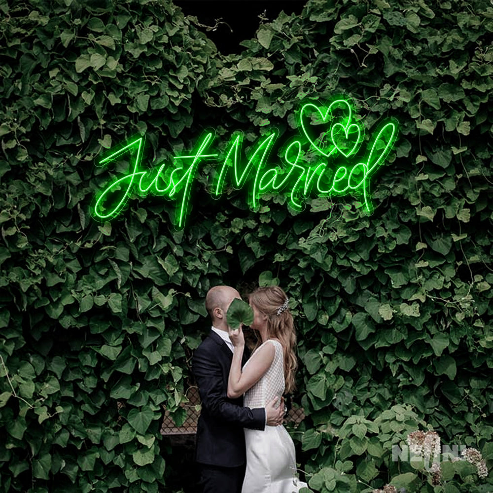 JUST MARRIED - TWO LOVE HEARTS