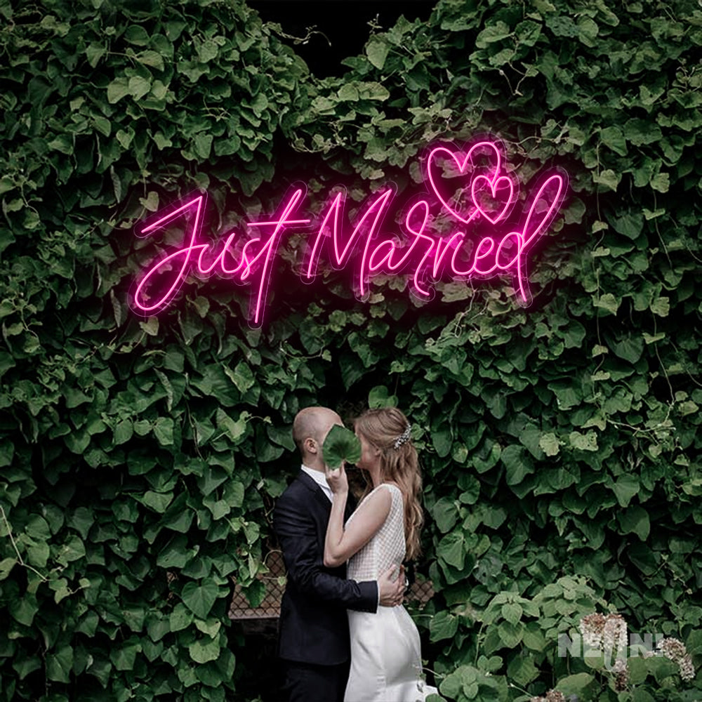 JUST MARRIED - TWO LOVE HEARTS