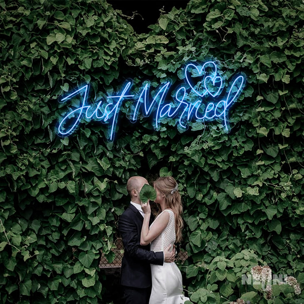 JUST MARRIED - TWO LOVE HEARTS