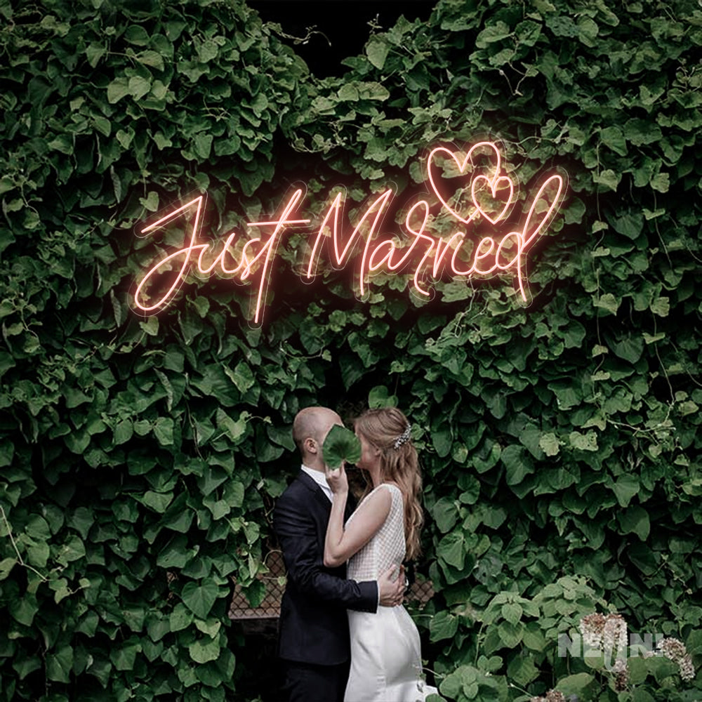 JUST MARRIED - TWO LOVE HEARTS