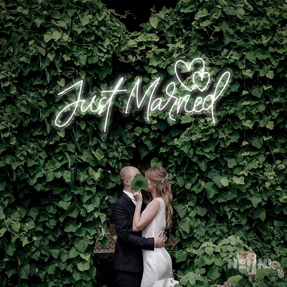 JUST MARRIED - TWO LOVE HEARTS