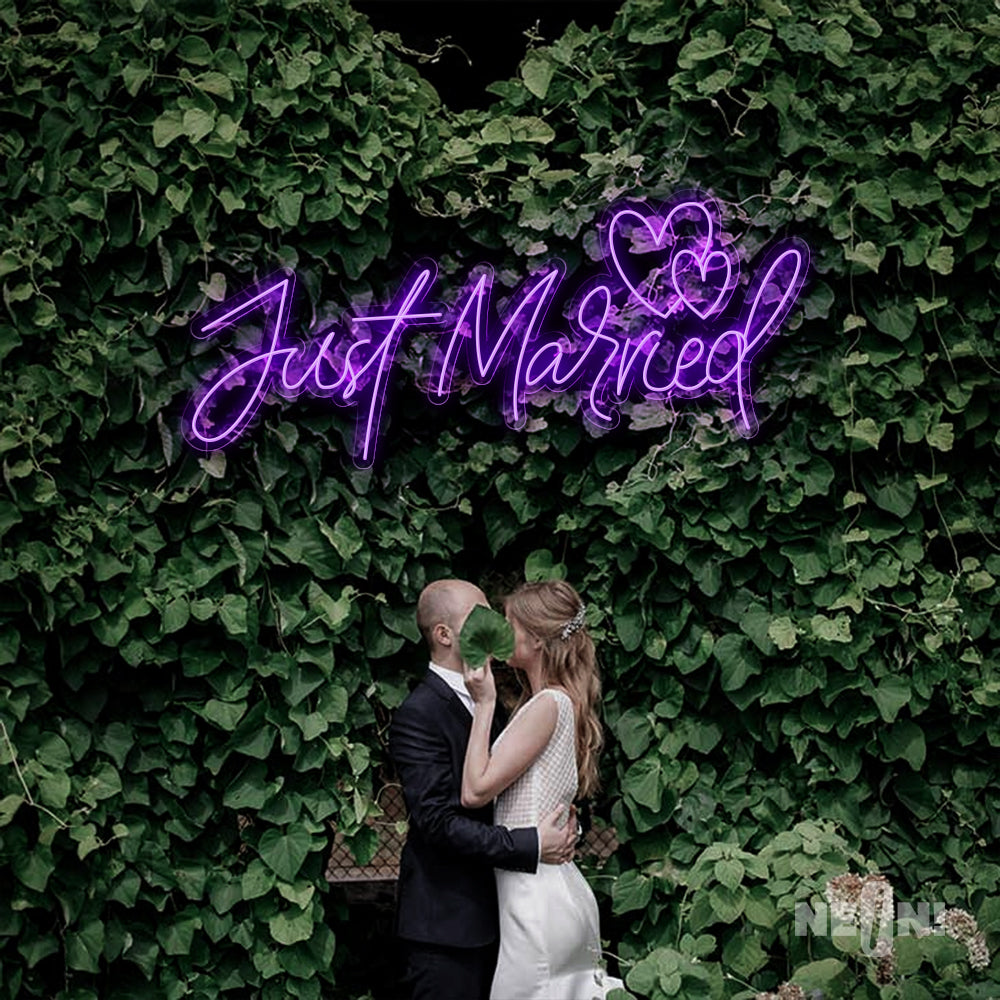 JUST MARRIED - TWO LOVE HEARTS