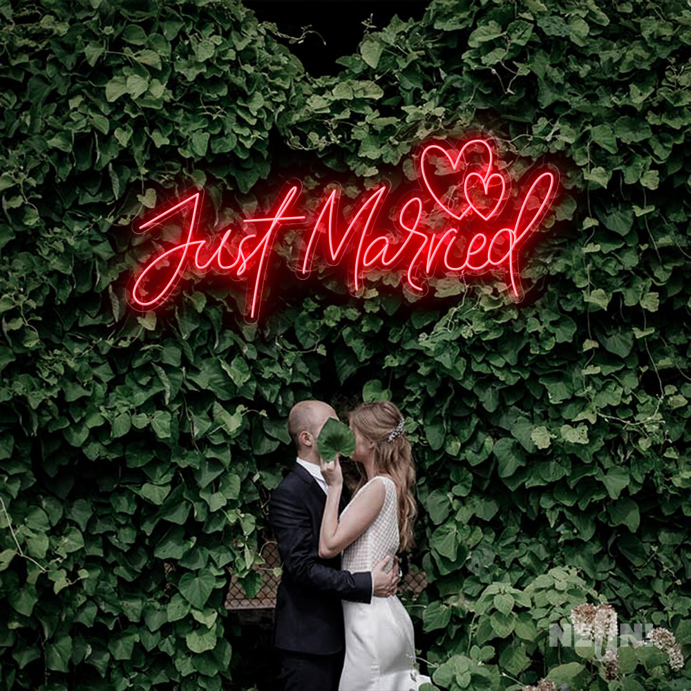 JUST MARRIED - TWO LOVE HEARTS