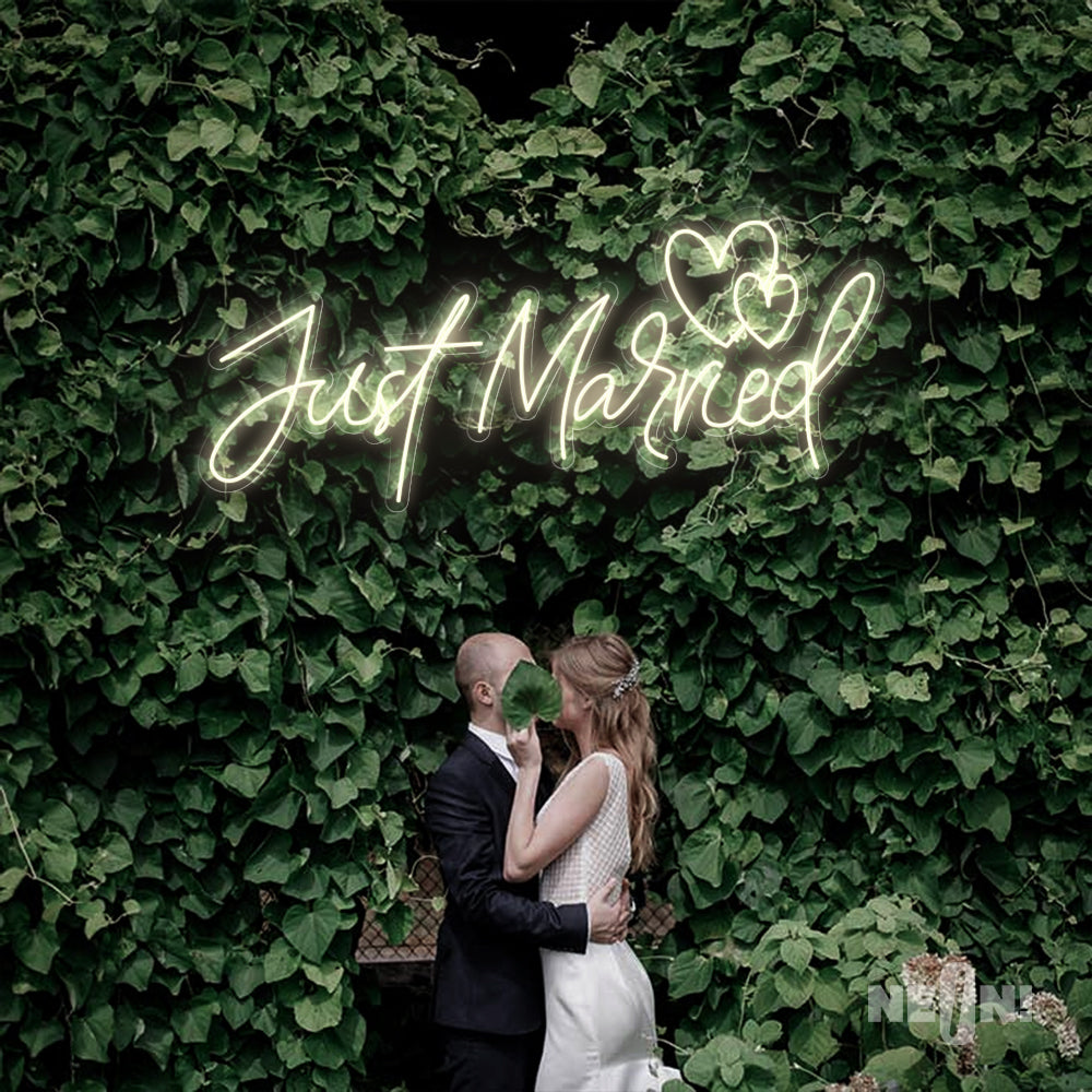 JUST MARRIED - TWO LOVE HEARTS