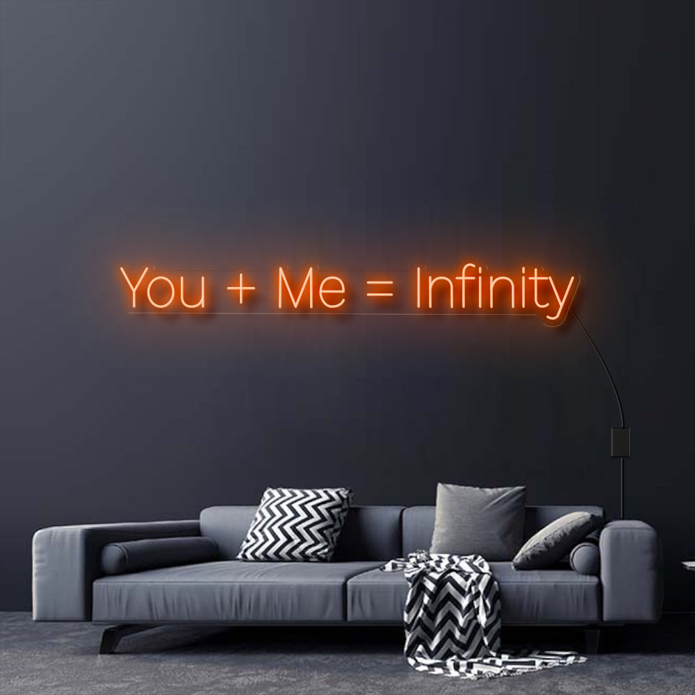 YOU + ME = INFINITY