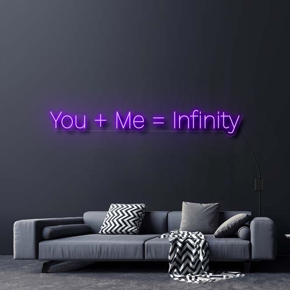 YOU + ME = INFINITY