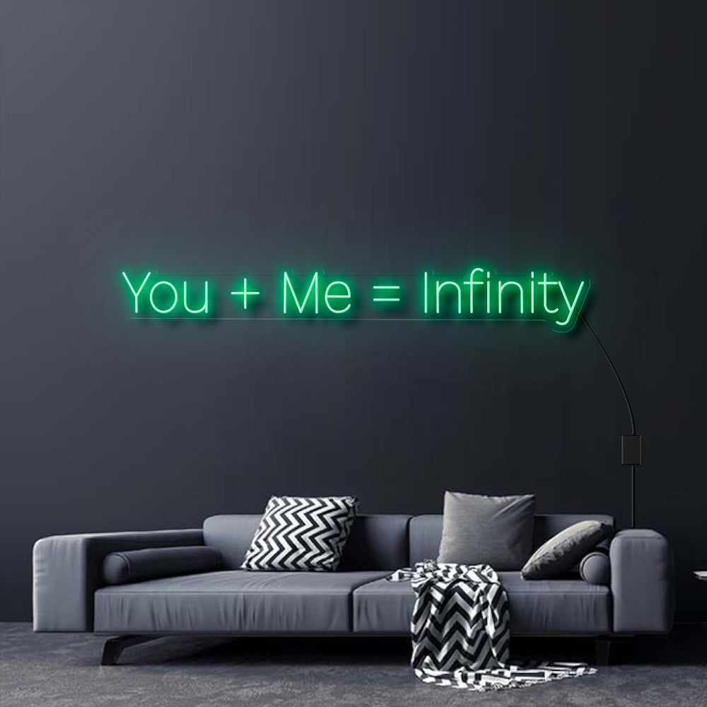YOU + ME = INFINITY