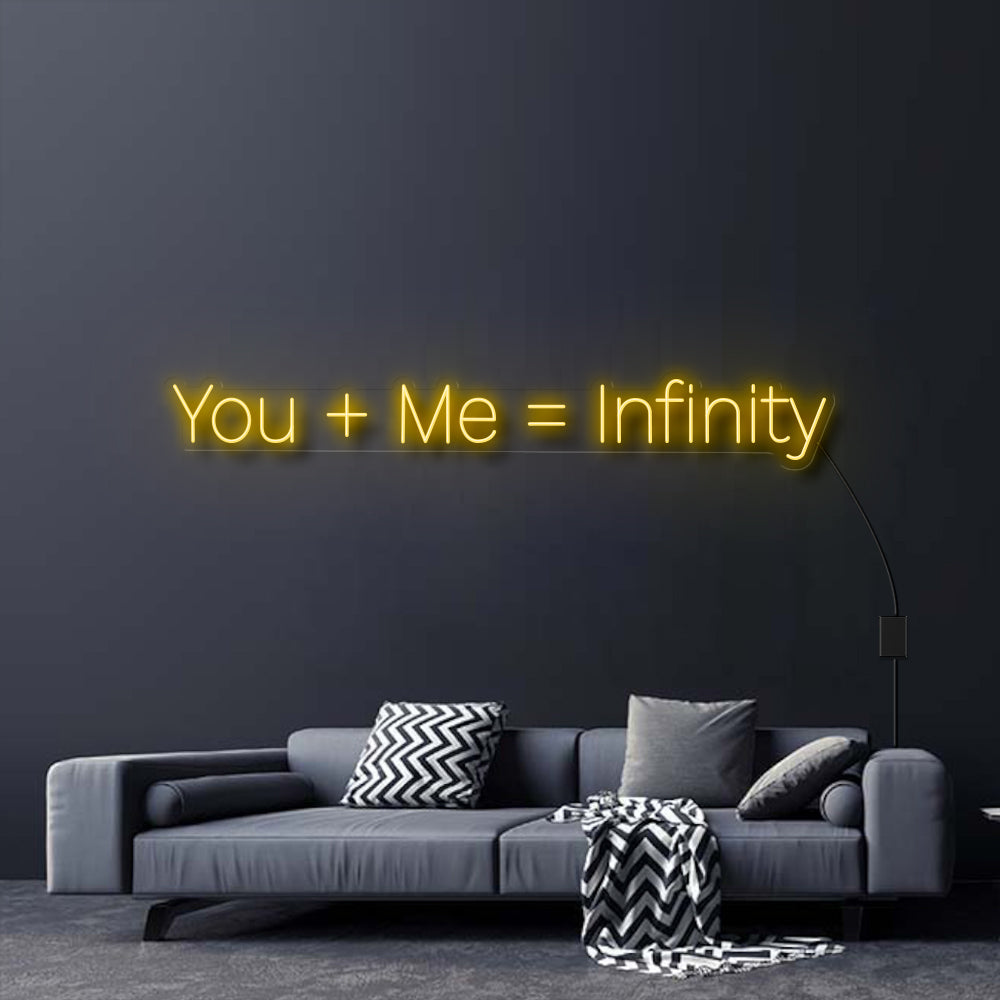 YOU + ME = INFINITY