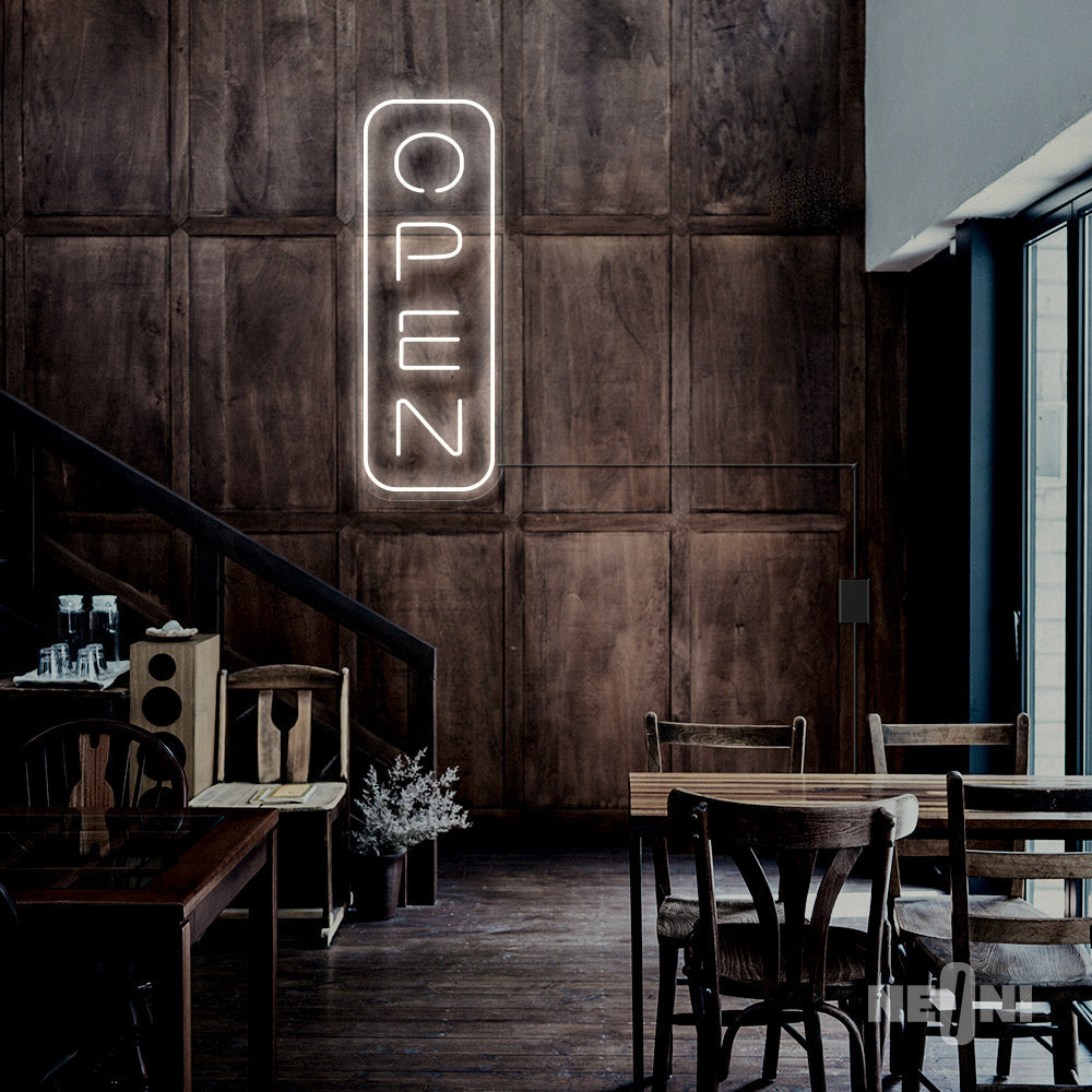 bar 'open' neon sign