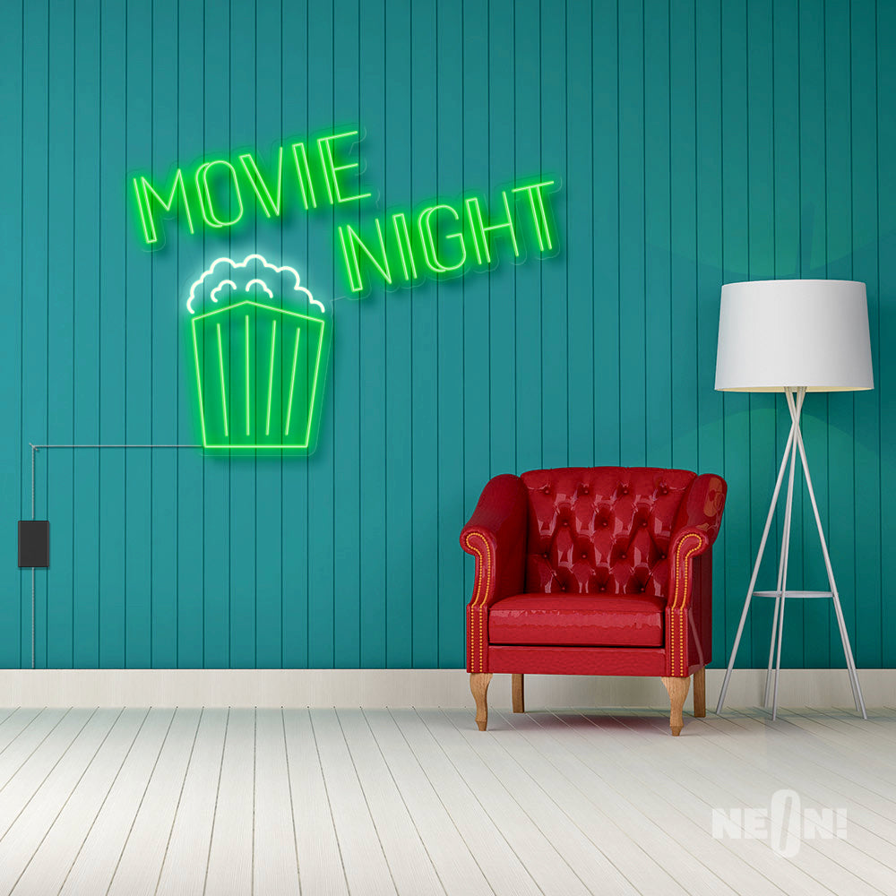 MOVIE NIGHT WITH POPCORN