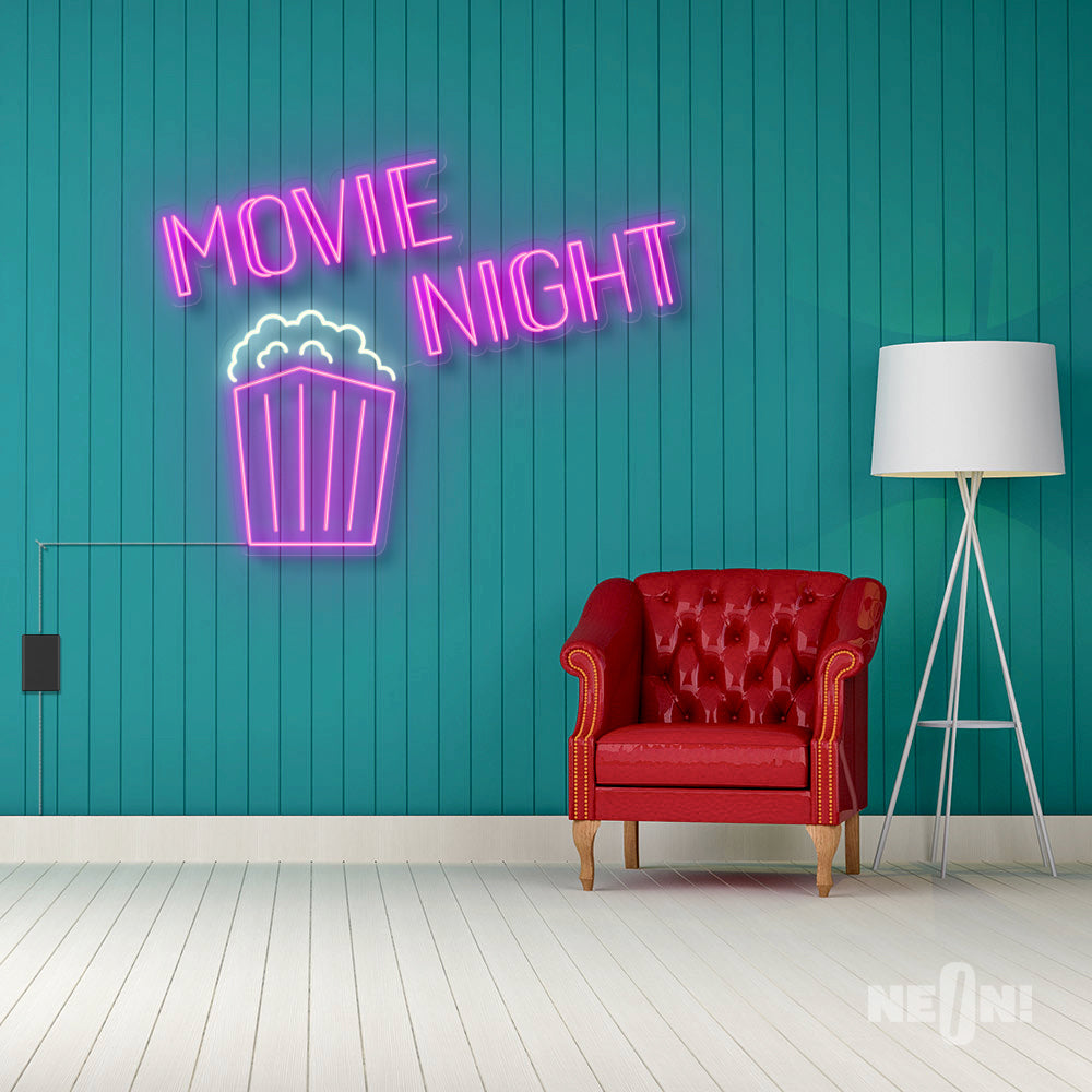MOVIE NIGHT WITH POPCORN