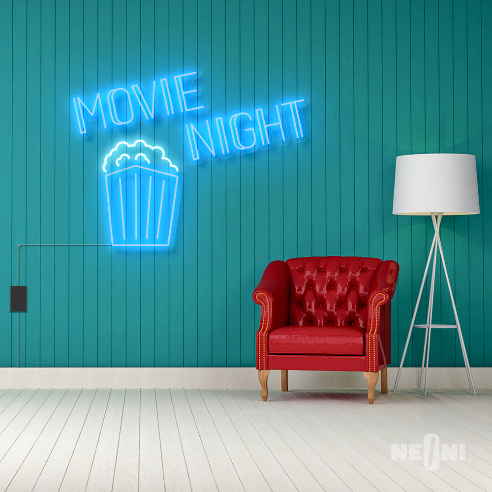MOVIE NIGHT WITH POPCORN