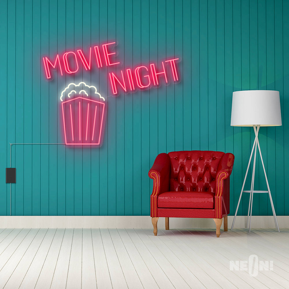 MOVIE NIGHT WITH POPCORN