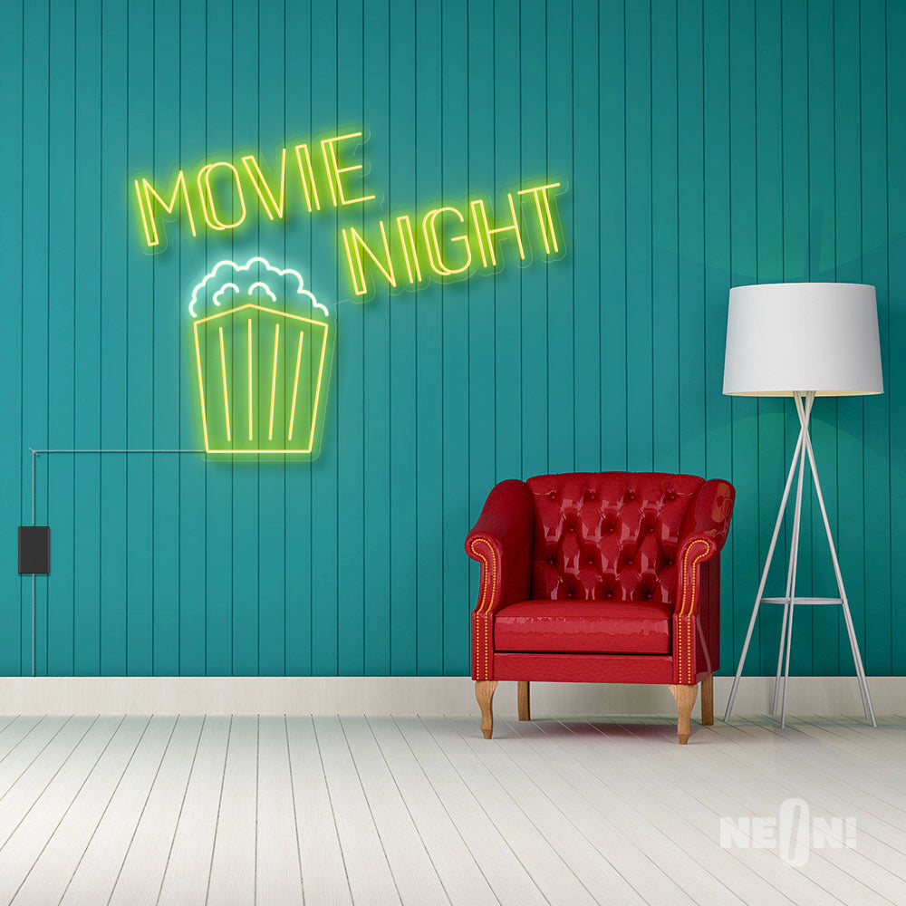 MOVIE NIGHT WITH POPCORN