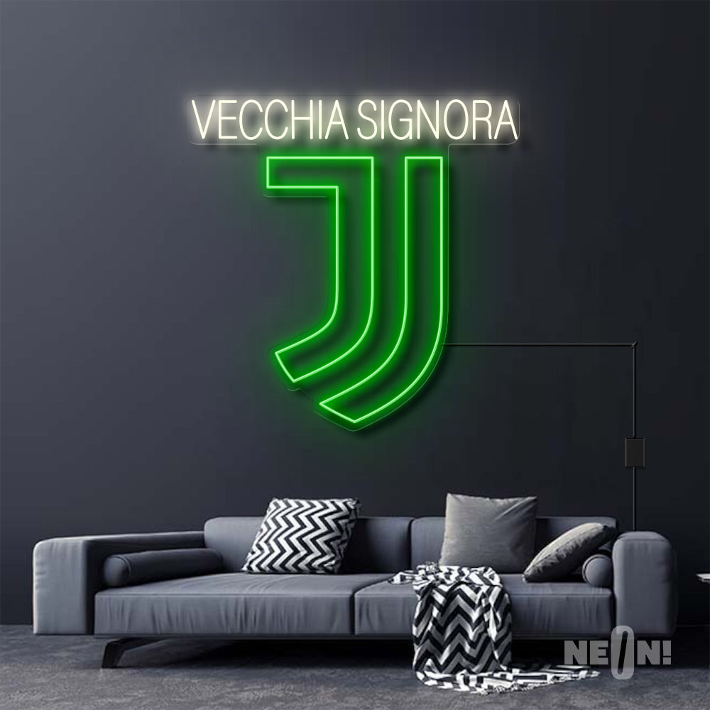 green logo neon signs