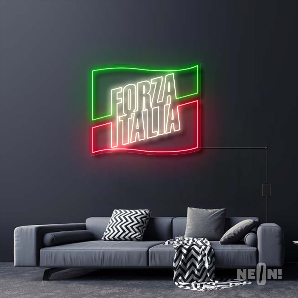 FORZA ITALIA WITH FLAG
