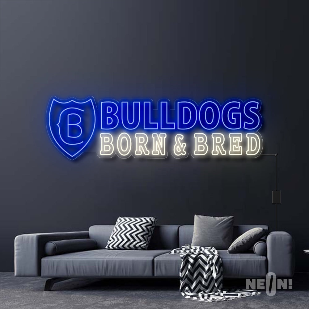 Bulldogs neon sign