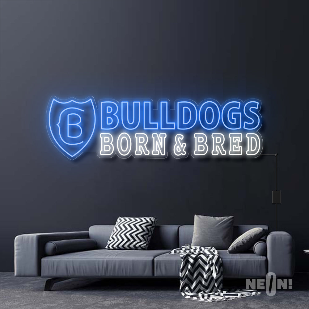 Bulldogs neon sign