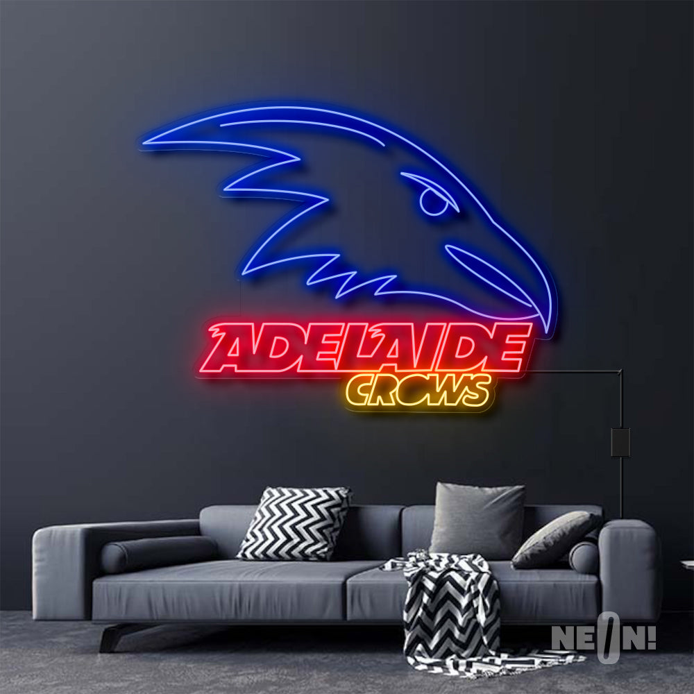 Adelaide crows neon sign