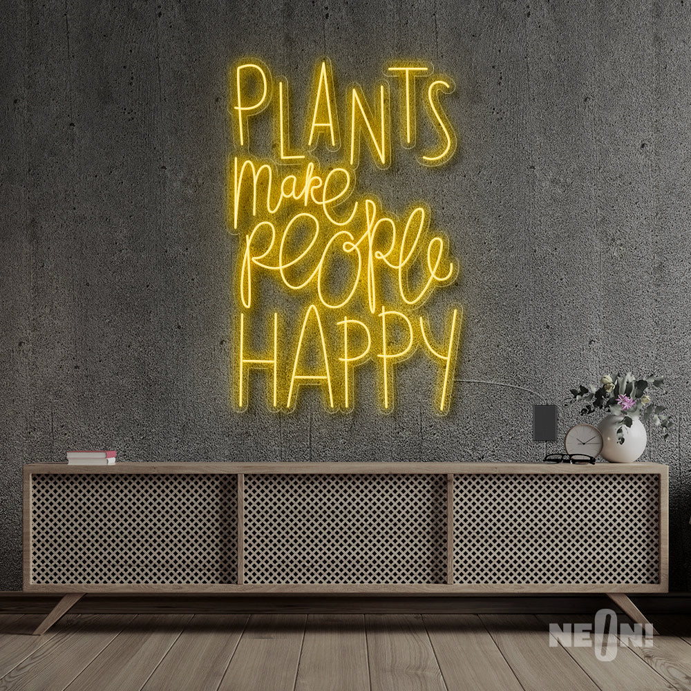 PLANTS MAKE PEOPLE HAPPY