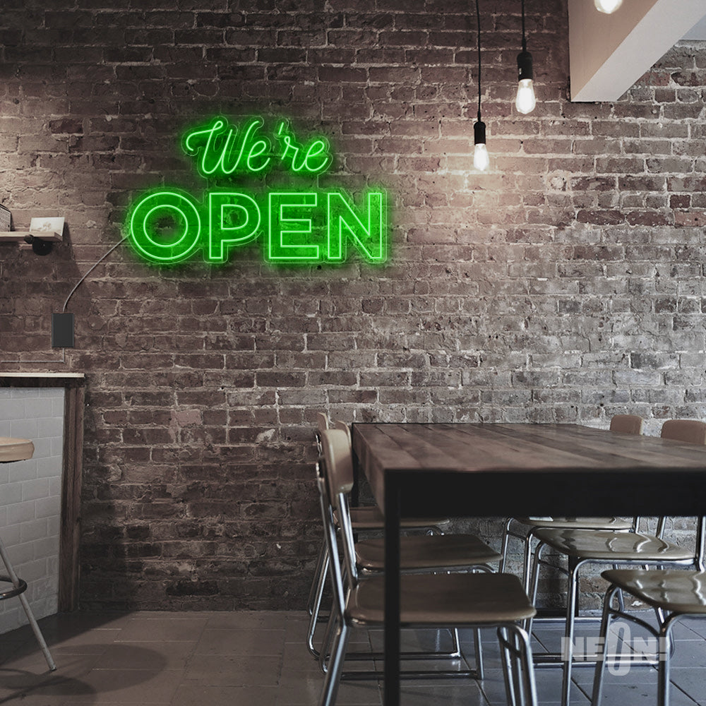WE'RE OPEN