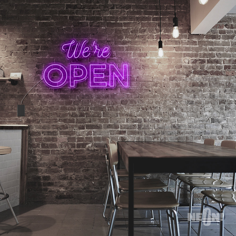 WE'RE OPEN