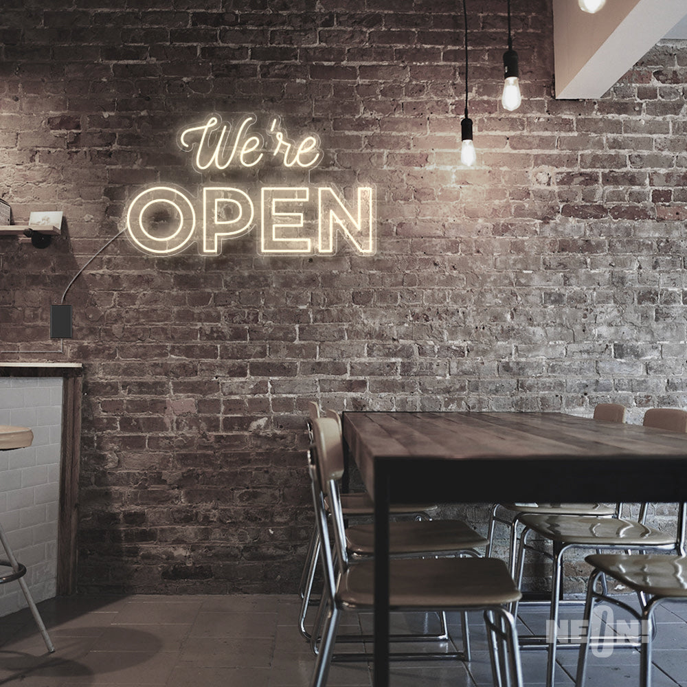 WE'RE OPEN