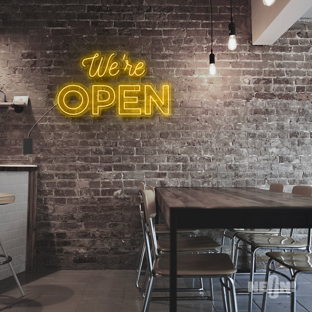 WE'RE OPEN