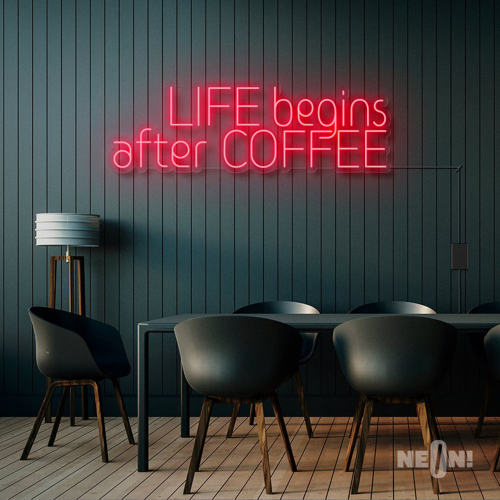 LIFE BEGINS AFTER COFFEE