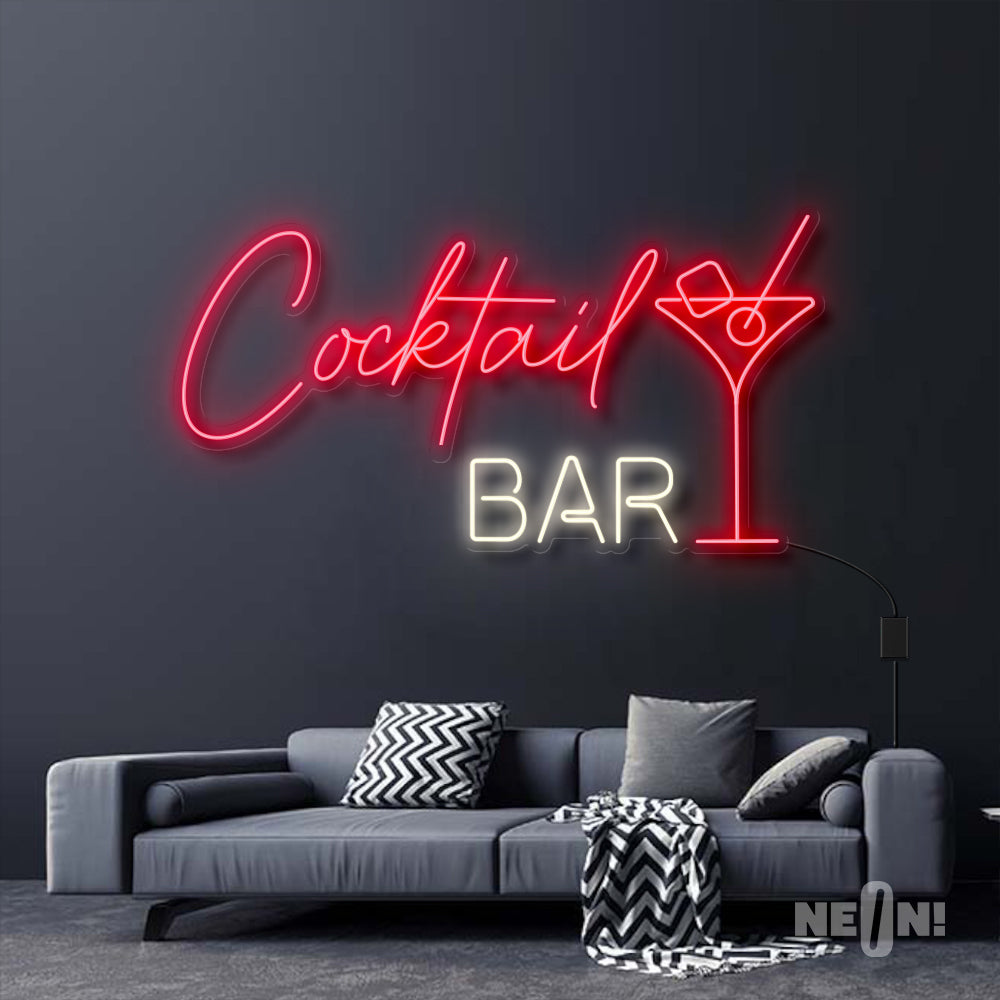 COCKTAIL BAR WITH MARTINI DRINK