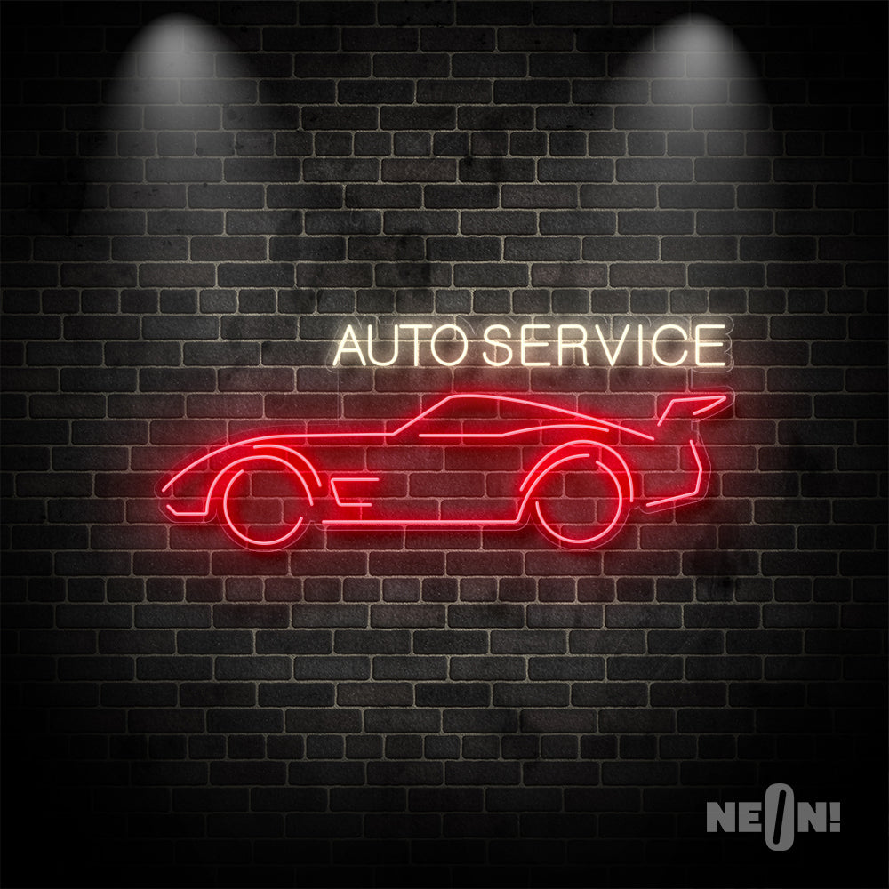 Order 'Auto With Car' Led Neon Sign The Neon Store