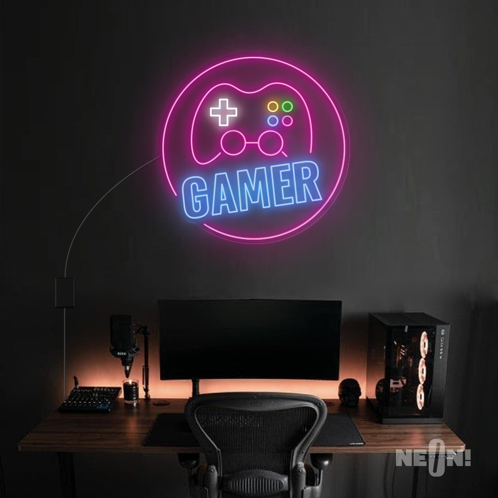 GAMER WITH CONSOLE