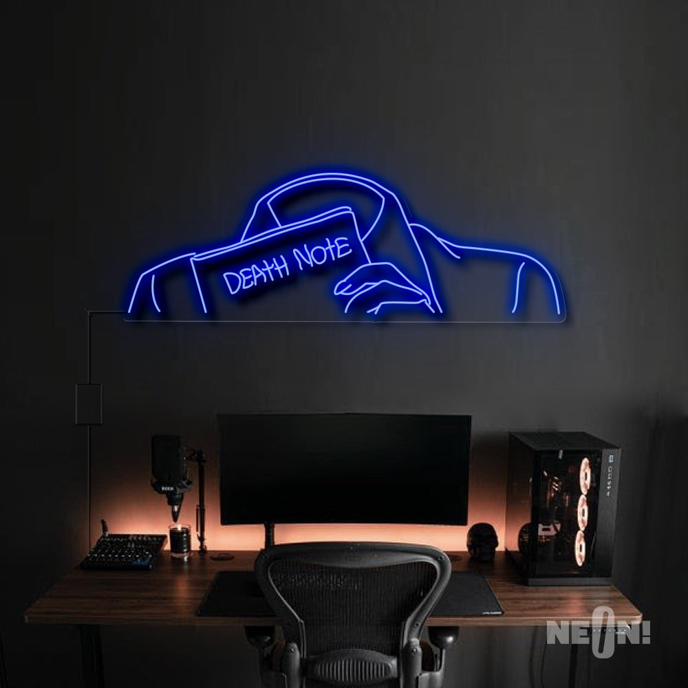 
            
                Load image into Gallery viewer, Headless Light Yagami Neon Sign - Death Note Anime
            
        
