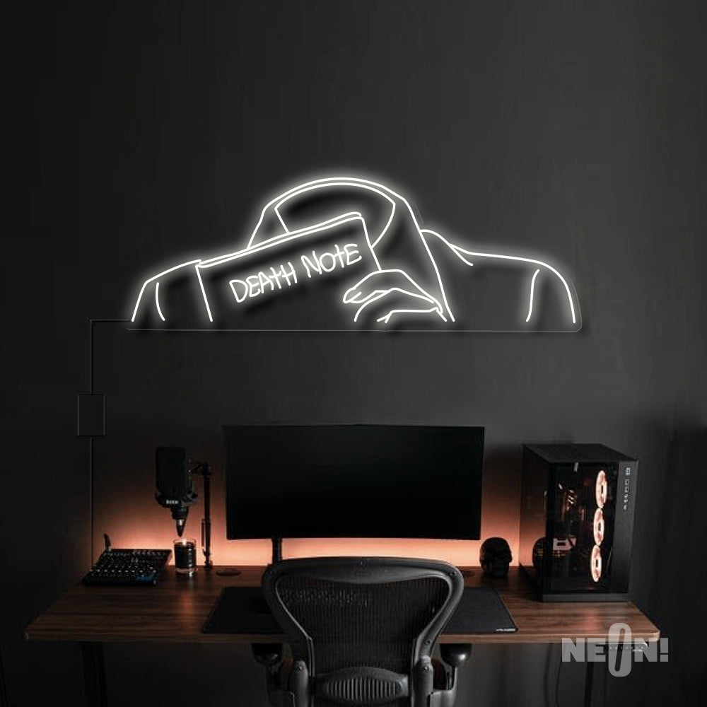 
            
                Load image into Gallery viewer, Headless Light Yagami Neon Sign - Death Note Anime
            
        