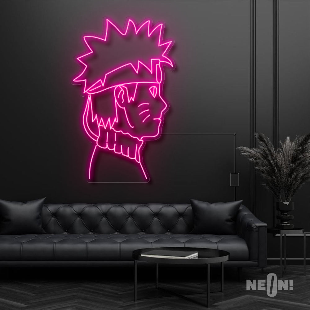 Naruto Side Profile Neon Sign