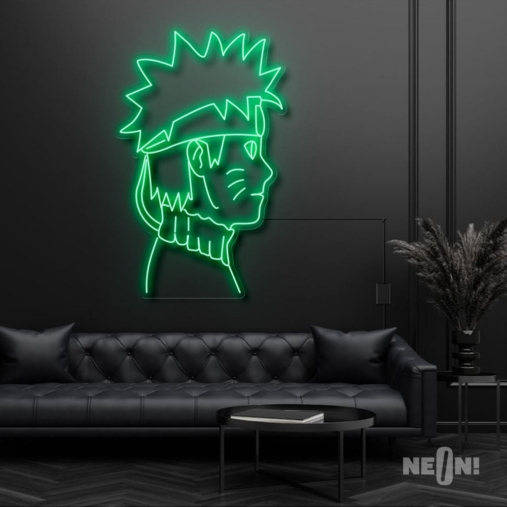 Naruto Side Profile Neon Sign