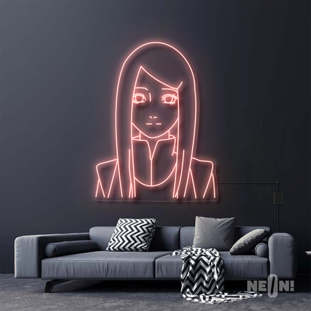 Kushina Uzumaki Neon Sign