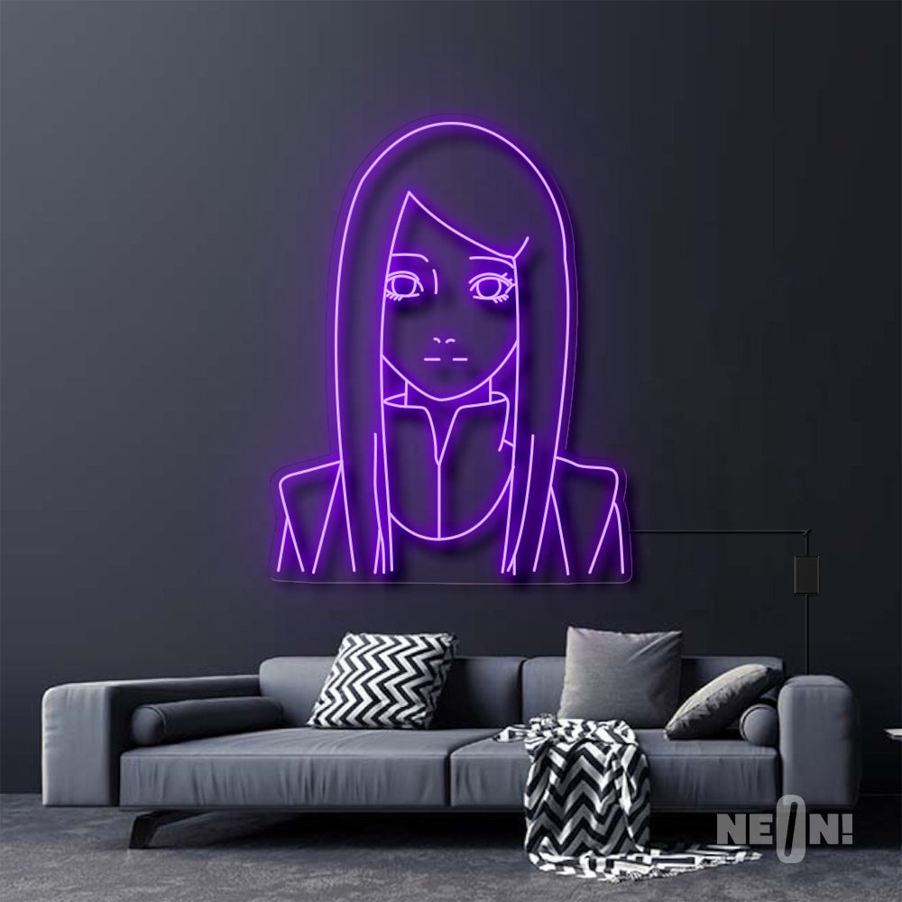 Kushina Uzumaki Neon Sign