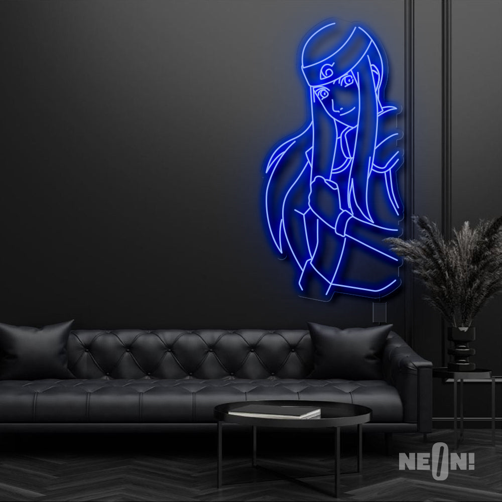 Kushina Uzumaki Naruto Anime Neon Sign