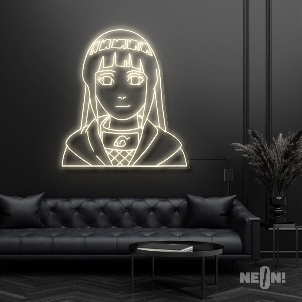 Hinata Hyuga Neon Sign