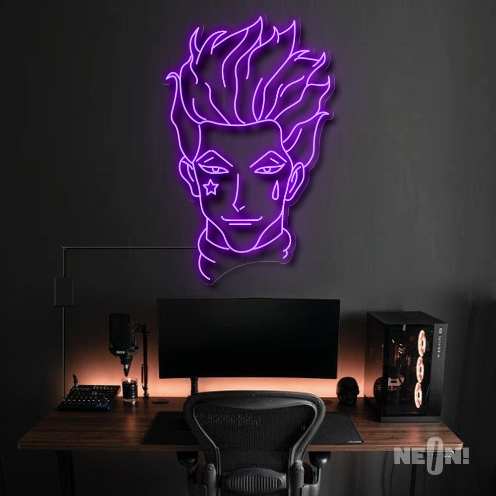 Hisoka Neon Sign - Hunter X Hunter Anime